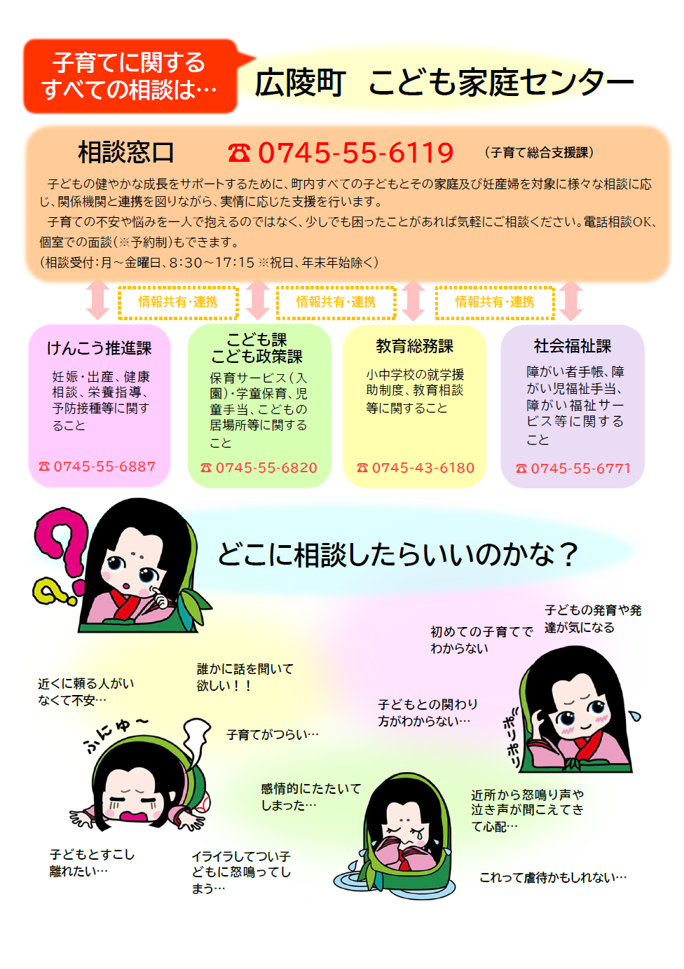 こども家庭センターのチラシ