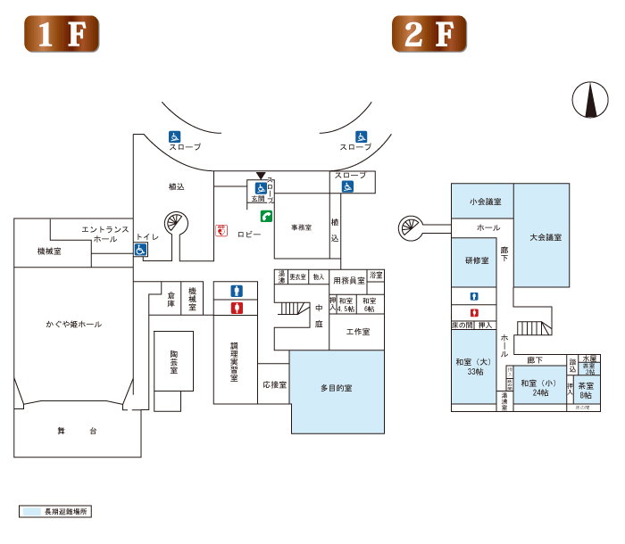 1階、2階の平面図