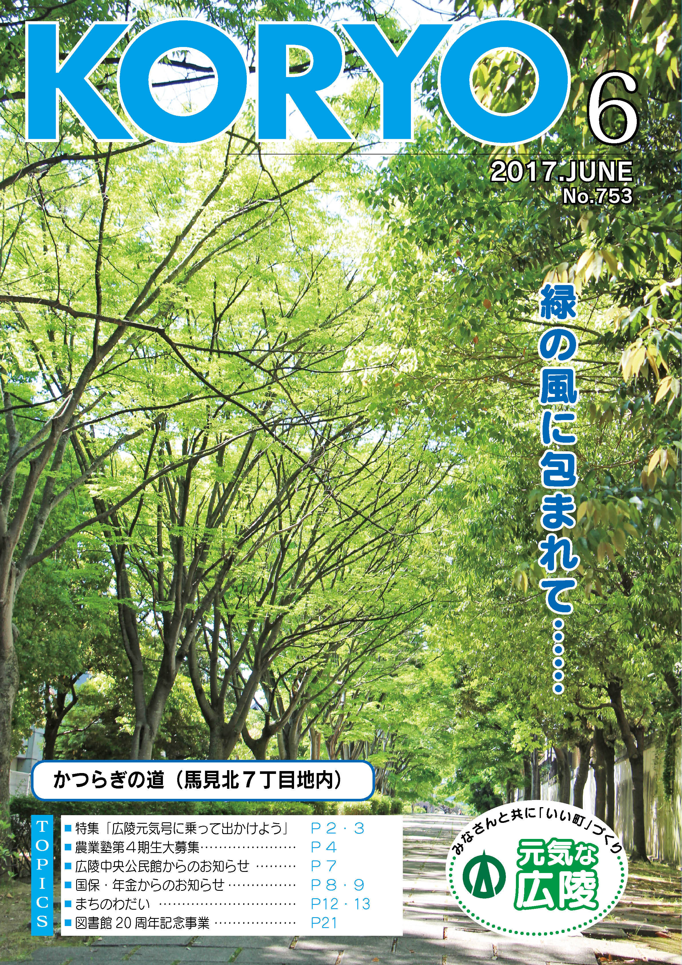 広報こうりょう　平成29年6月1日号表紙