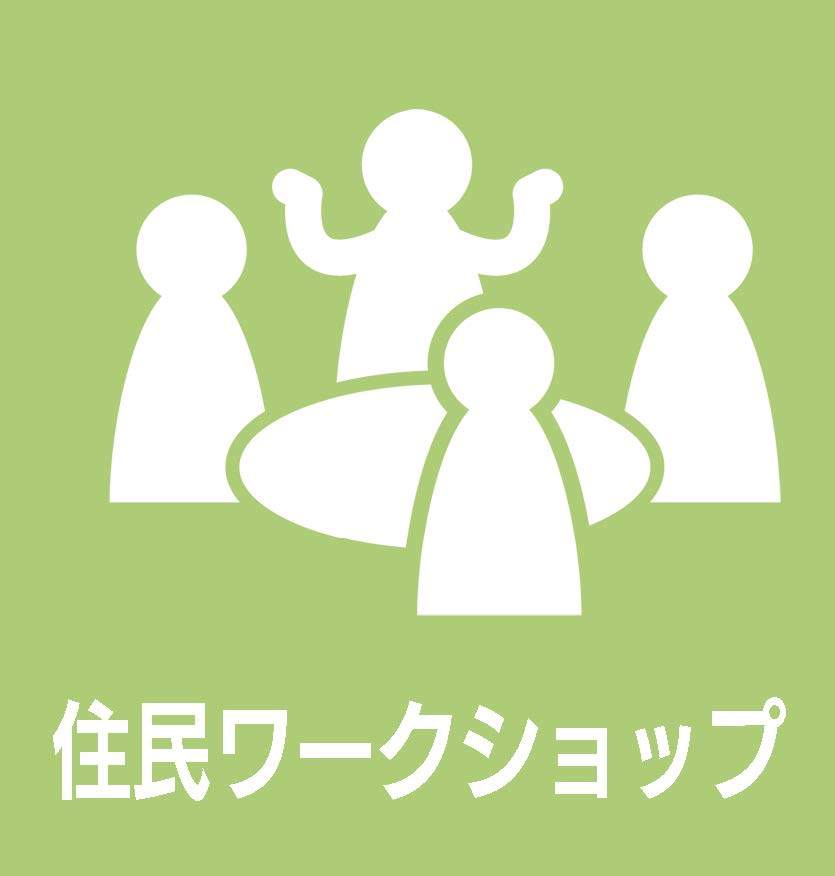 アイコンをクリックすると自治基本条例の住民ワークショップの内容を閲覧可能