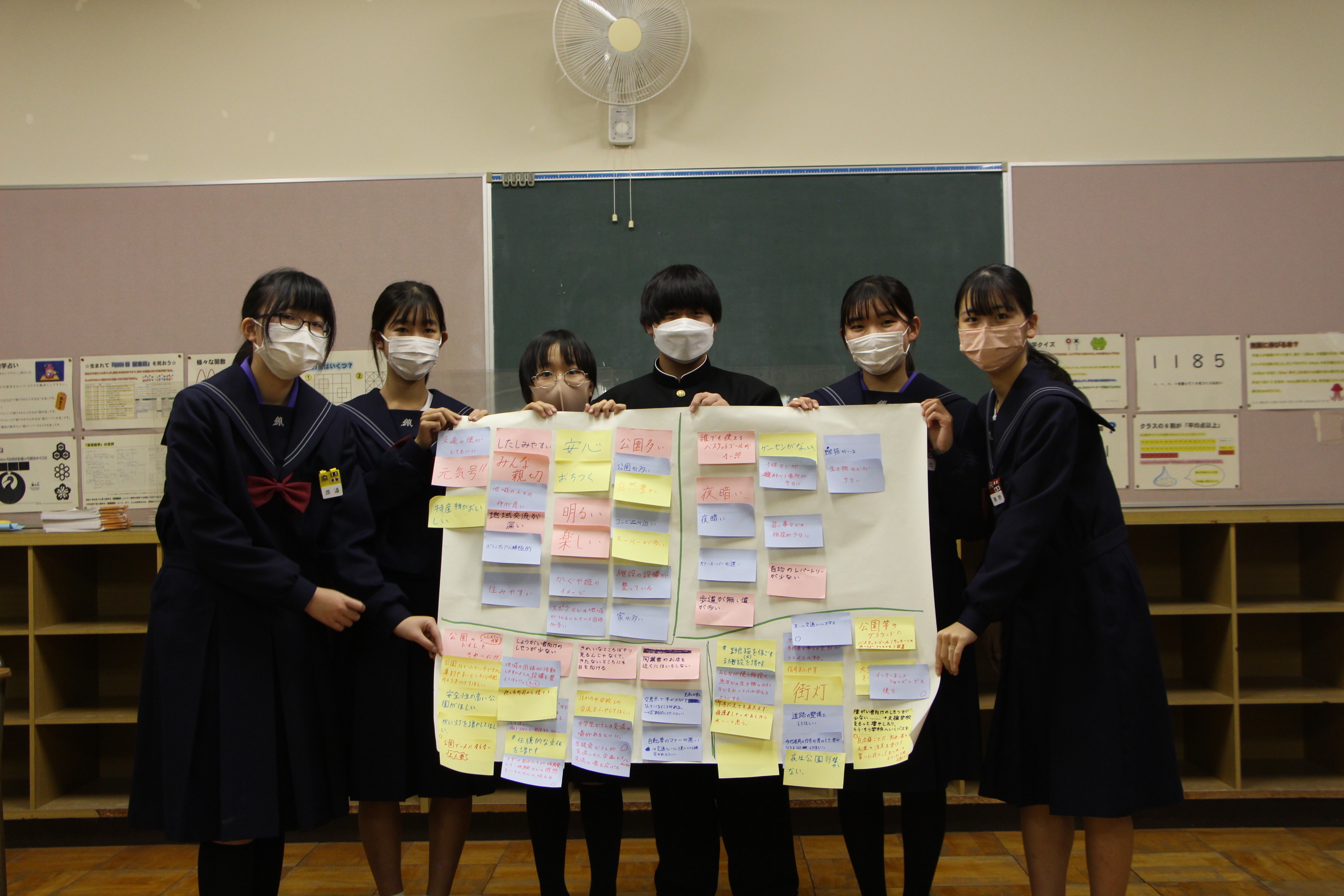 真美ケ丘中学校生徒会のワークショップの様子