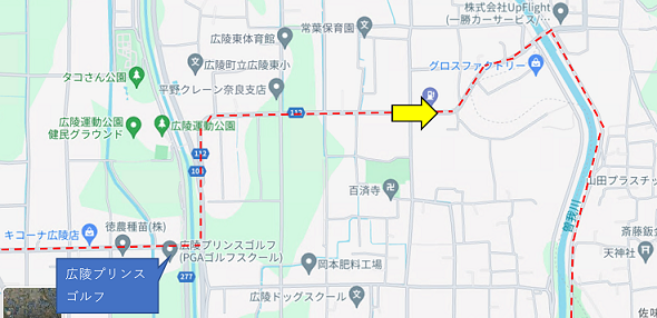 百済交差点の地図