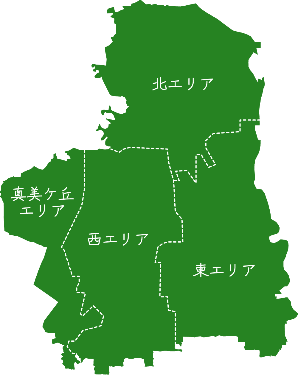 広陵町のエリアがわかる地図
